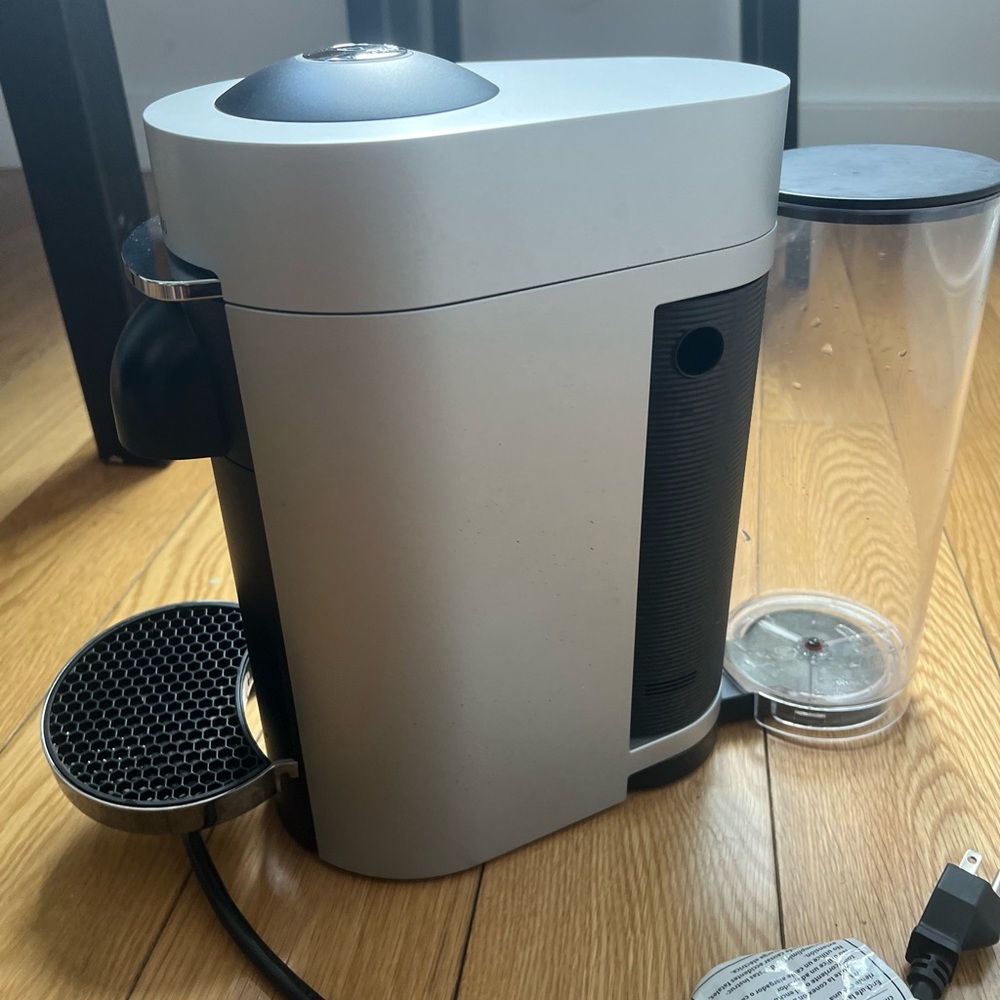 Silver and Black Coffee Maker